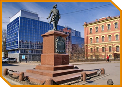 Памятник Петру I, Выборгский район